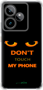 Силикон с усиленными углами чехол Don't touch the phone для Realme GT7 - 4261sp-4027 изображение 