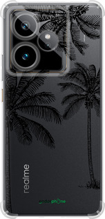 Силикон с усиленными углами чехол Пальмы1 для Realme GT7 - 4634sp-4027 изображение 