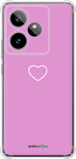 Силикон с усиленными углами чехол Сердце 2 для Realme GT7 - 4863sp-4027 изображение 
