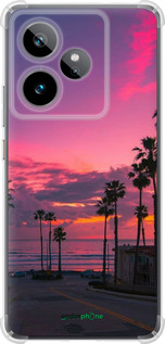 Силикон с усиленными углами чехол Пальмы для Realme GT7 - 5873sp-4027 изображение 