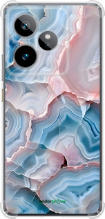 Силикон с усиленными углами чехол Мрамор для Realme GT7 - 6306sp-4027 изображение 