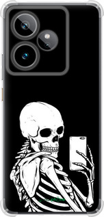 Силикон с усиленными углами чехол Скелет делает Selfie для Realme GT7 - 6535sp-4027 изображение 