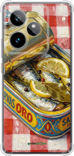 Силикон с усиленными углами чехол Vintage Sardine Tin Phone для Realme GT7 - 6772sp-4027 изображение 