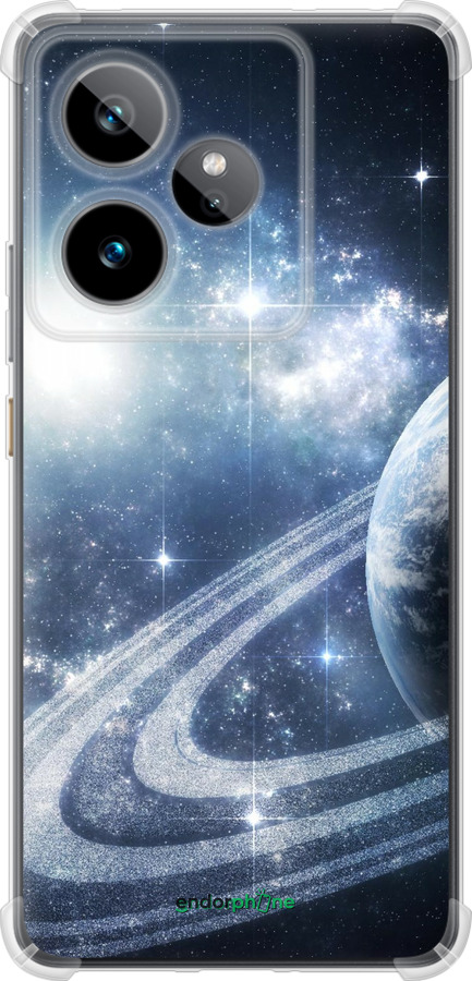 Силикон с усиленными углами чехол Кольца Сатурна для Realme GT7 - 173sp-4027 изображение 