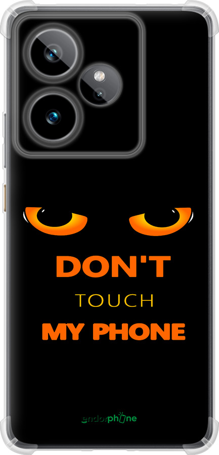Силикон с усиленными углами чехол Don't touch the phone для Realme GT7 - 4261sp-4027 изображение 