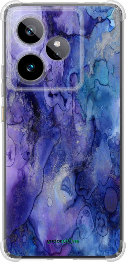 Силикон с усиленными углами чехол Мрамор 7 для Realme GT7 - 4802sp-4027 изображение 