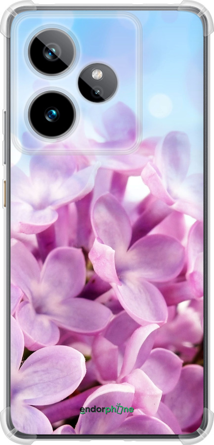 Силикон с усиленными углами чехол Сирень для Realme GT7 - 527sp-4027 изображение 