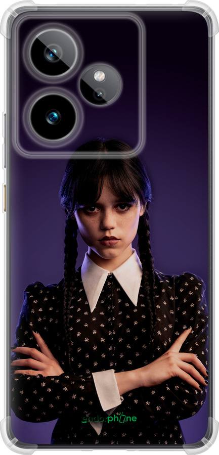 Силикон с усиленными углами чехол Wednesday v3 для Realme GT7 - 5517sp-4027 изображение 