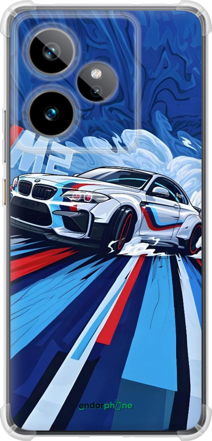 Силикон с усиленными углами чехол БМВ для Realme GT7 - 6292sp-4027 изображение 