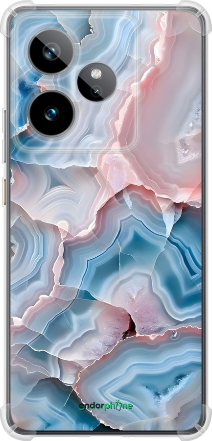 Силикон с усиленными углами чехол Мрамор для Realme GT7 - 6306sp-4027 изображение 