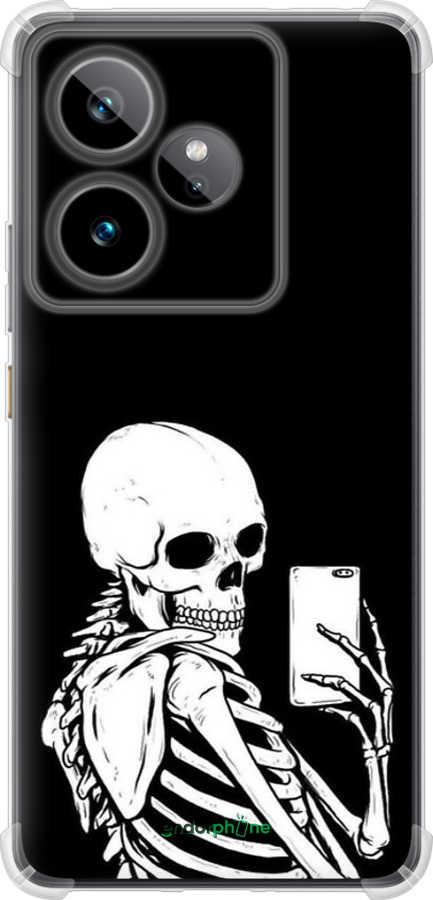 Силикон с усиленными углами чехол Скелет делает Selfie для Realme GT7 - 6535sp-4027 изображение 