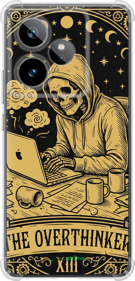 Силикон с усиленными углами чехол The Overthinker для Realme GT7 - 6774sp-4027 изображение 