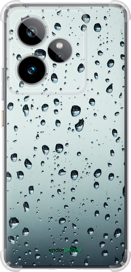 Силикон с усиленными углами чехол Стекло в каплях для Realme GT7 - 848sp-4027 изображение 