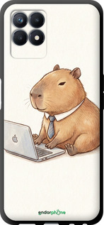 TPU чехол Funny Capybara CEO Working для Realme Narzo 50 - 6777b-3066 изображение 