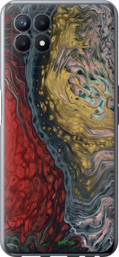 Силиконовый чехол С изображением абстрактной живописи для Realme Narzo 50 - 6530u-3066 изображение 
