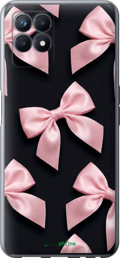 Силиконовый чехол Coquette Ribbons Dark Coquette для Realme Narzo 50 - 6767u-3066 изображение 