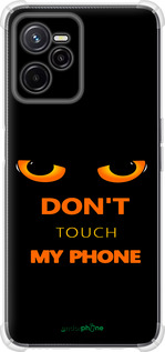 Силикон с усиленными углами чехол Don't touch the phone для Realme C35 - 4261sp-4235 изображение 