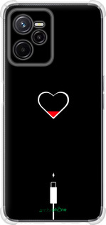 Силикон с усиленными углами чехол Подзарядка сердца для Realme C35 - 4274sp-4235 изображение 