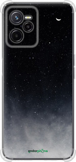 Силикон с усиленными углами чехол Сині хмари, Синій місяць для Realme C35 - 6396sp-4235 изображение 