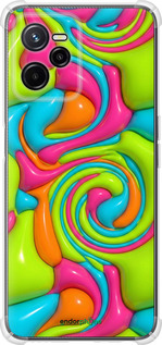 Силикон с усиленными углами чехол Y2K Jelly Dream для Realme C35 - 6780sp-4235 изображение 