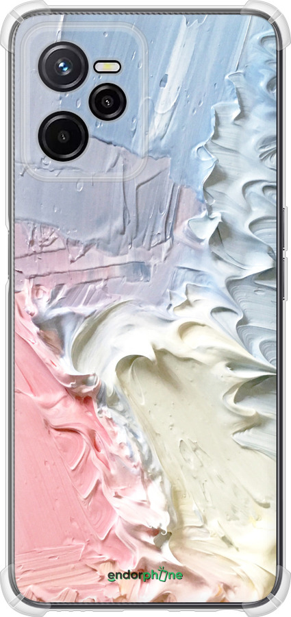 Силикон с усиленными углами чехол Пастель v1 для Realme C35 - 3981sp-4235 изображение 