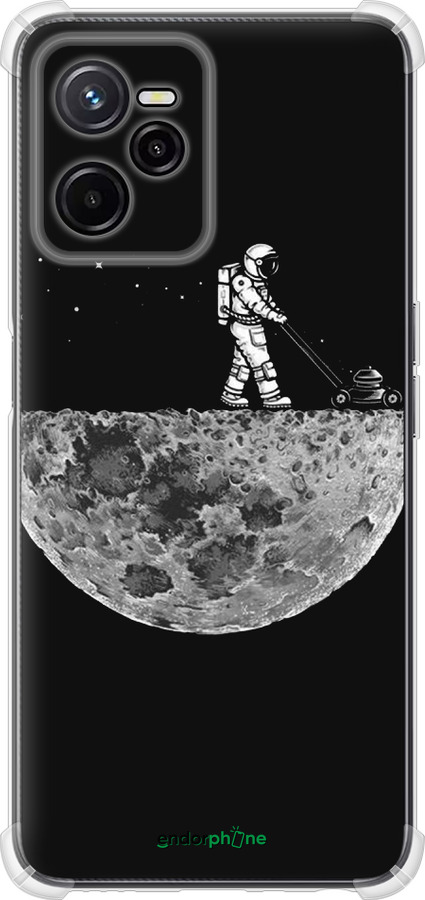 Силикон с усиленными углами чехол Moon in dark для Realme C35 - 4176sp-4235 изображение 