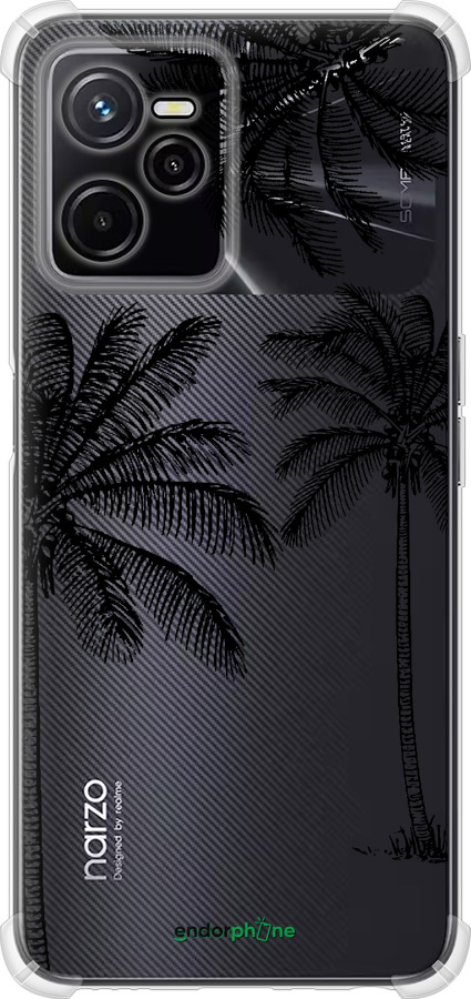 Силикон с усиленными углами чехол Пальмы1 для Realme C35 - 4634sp-4235 изображение 