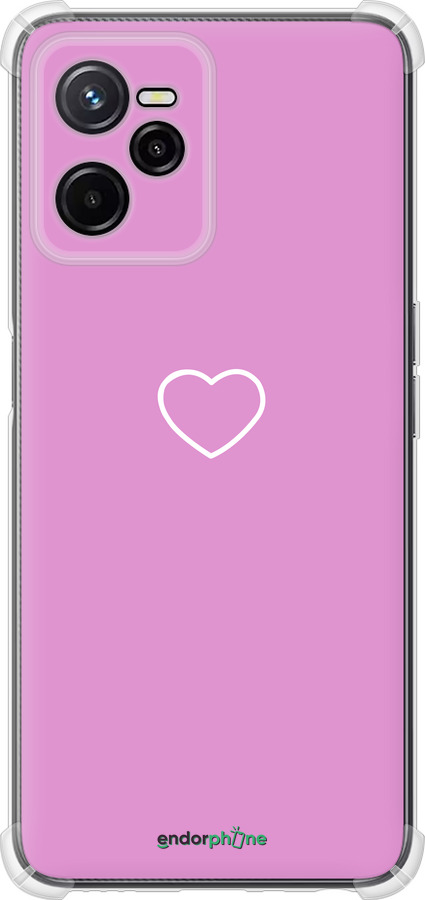 Силикон с усиленными углами чехол Сердце 2 для Realme C35 - 4863sp-4235 изображение 