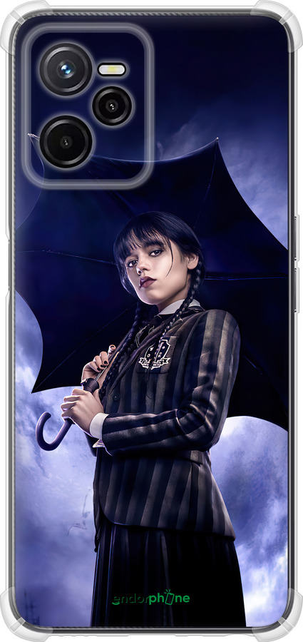 Силикон с усиленными углами чехол Wednesday v2 для Realme C35 - 5516sp-4235 изображение 