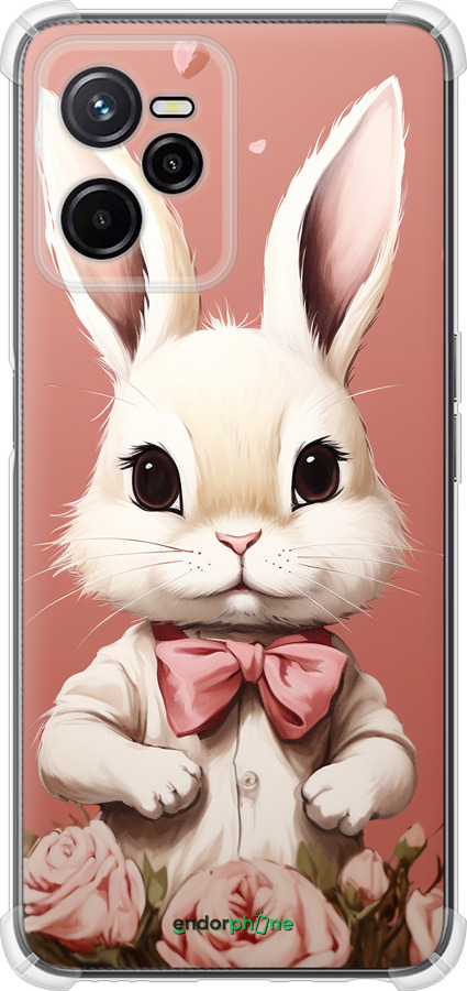 Силикон с усиленными углами чехол Зайчик для Realme C35 - 5669sp-4235 изображение 