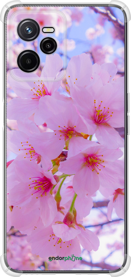 Силикон с усиленными углами чехол Сакура для Realme C35 - 6029sp-4235 изображение 