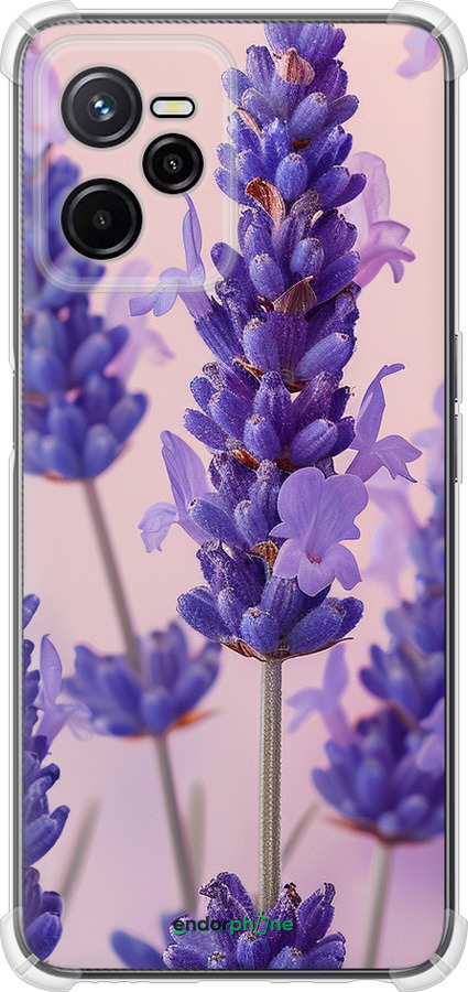 Силикон с усиленными углами чехол Лаванда для Realme C35 - 6037sp-4235 изображение 