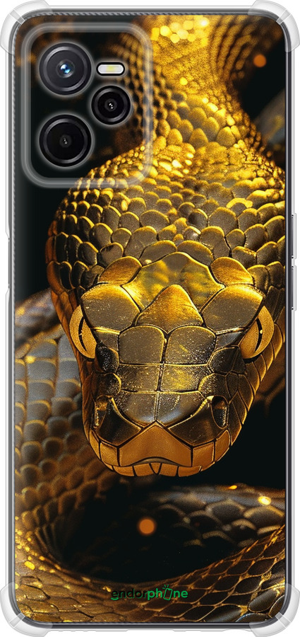 Силикон с усиленными углами чехол Golden snake для Realme C35 - 6072sp-4235 изображение 