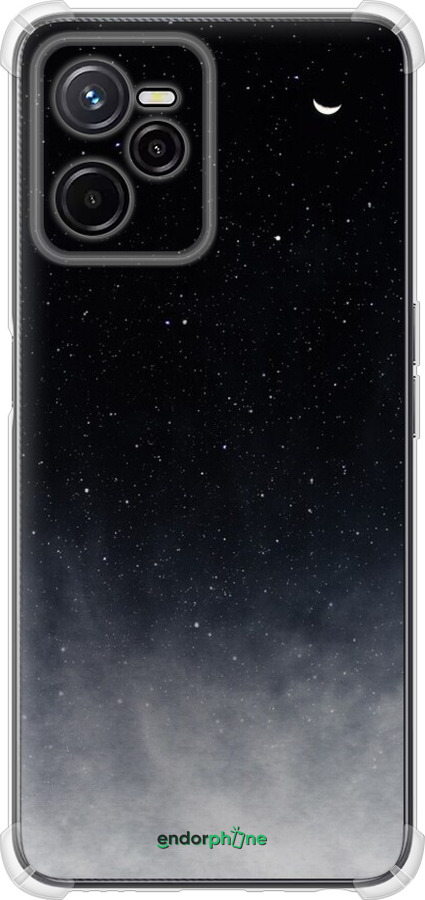 Силикон с усиленными углами чехол Сині хмари, Синій місяць для Realme C35 - 6396sp-4235 изображение 