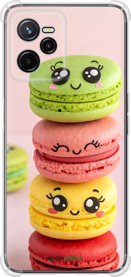 Силикон с усиленными углами чехол Печенье для Realme C35 - 6693sp-4235 изображение 