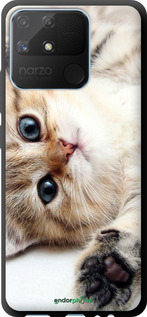 TPU чехол Котик для Realme Narzo 50A - 6024b-2514 изображение 