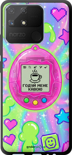 TPU чехол Y2K Aesthetic Retro Pet: Годуй мене кавою для Realme Narzo 50A - 6784b-2514 изображение 