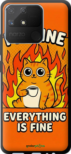 TPU чехол Funny Cat для Realme Narzo 50A - 6786b-2514 изображение 