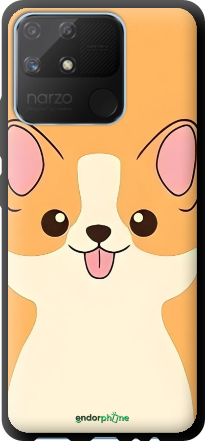 TPU чехол Милый пес для Realme Narzo 50A - 6296b-2514 изображение 