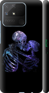 3D пластиковый матовый чехол С изображением скелета для Realme Narzo 50A - 6537m-2514 изображение 
