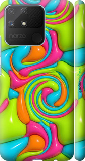 3D пластиковый матовый чехол Y2K Jelly Dream для Realme Narzo 50A - 6780m-2514 изображение 