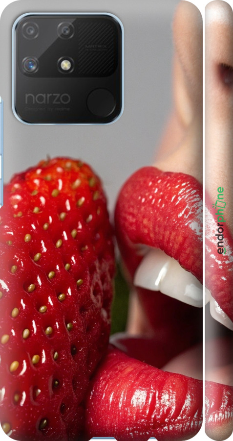 3D пластиковый матовый чехол Наслаждение для Realme Narzo 50A - 6701m-2514 изображение 