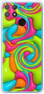 Силикон с усиленными углами чехол Y2K Jelly Dream для Realme Narzo 50A - 6780sp-2514 изображение 