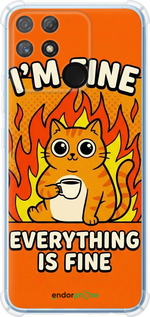 Силикон с усиленными углами чехол Funny Cat для Realme Narzo 50A - 6786sp-2514 изображение 