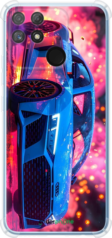 Силикон с усиленными углами чехол Ауди для Realme Narzo 50A - 6286sp-2514 изображение 