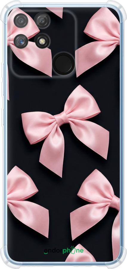 Силикон с усиленными углами чехол Coquette Ribbons Dark Coquette для Realme Narzo 50A - 6767sp-2514 изображение 