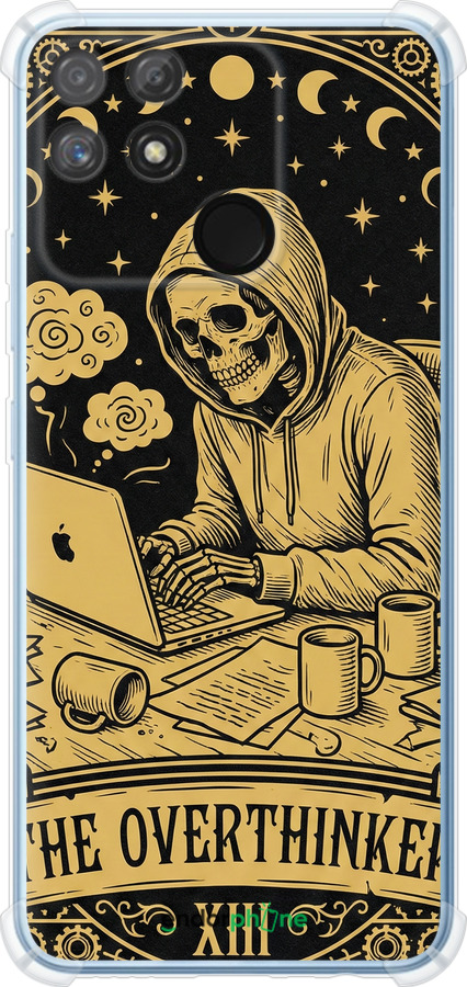 Силикон с усиленными углами чехол The Overthinker для Realme Narzo 50A - 6774sp-2514 изображение 