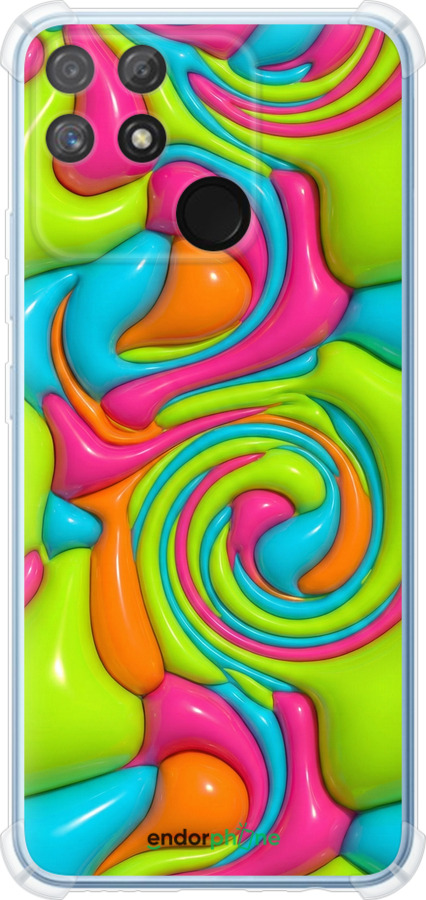 Силикон с усиленными углами чехол Y2K Jelly Dream для Realme Narzo 50A - 6780sp-2514 изображение 