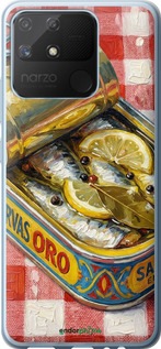 Силиконовый чехол Vintage Sardine Tin Phone для Realme Narzo 50A - 6772u-2514 изображение 