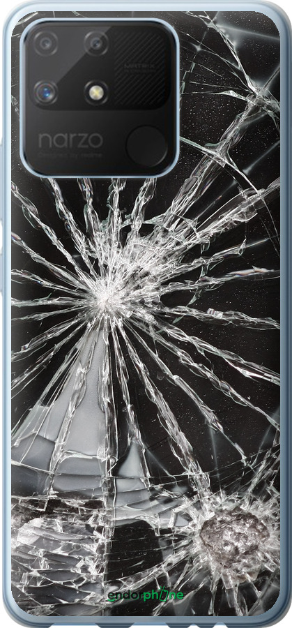 2D пластиковий чехол Glass для Realme Narzo 50A - 6608t-2514 изображение 